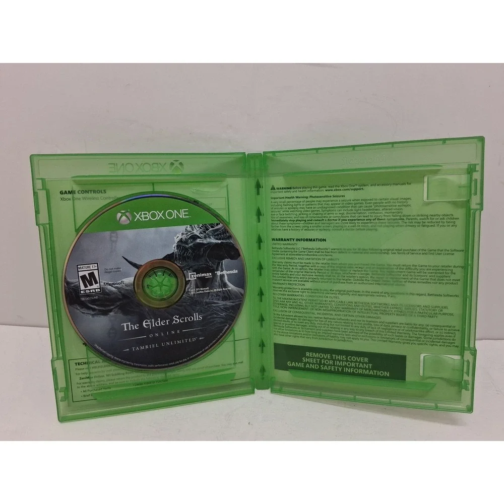 The Elder Scrolls Online Tamriel Unlimited Xbox One Greatest Hits Bethesda RPG